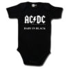 Body bébé ACDC "Baby In Black" noir