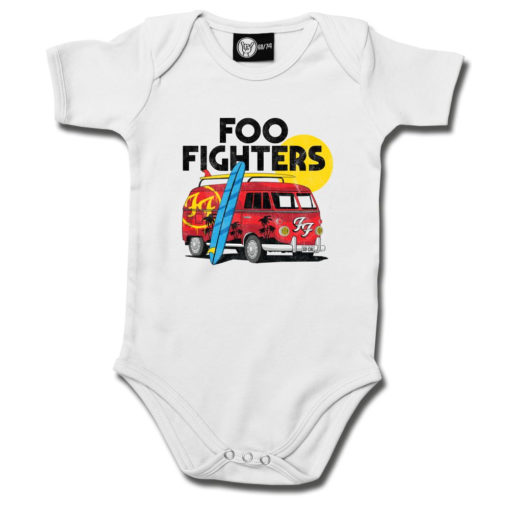 Body bébé Foo Fighters blanc avec un van