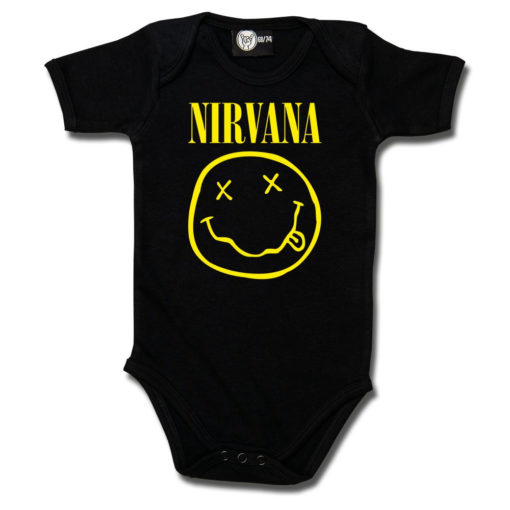 Body bébé Nirvana Noir (logo)