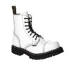 Chaussures coquées blanches 8 trous