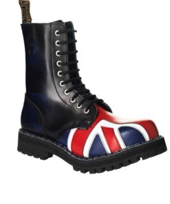 Chaussures coquées drapeau british 10 trous