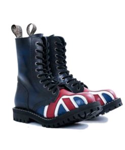 Paire de chaussures coquées drapeau british 10 trous