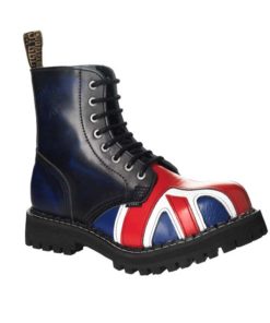 Chaussures coquées drapeau british 8 trous