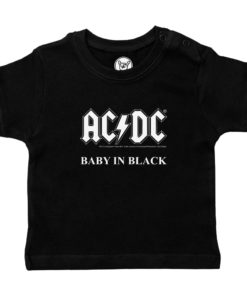 T-shirt AC/DC noir pour bébé (Baby in Black)