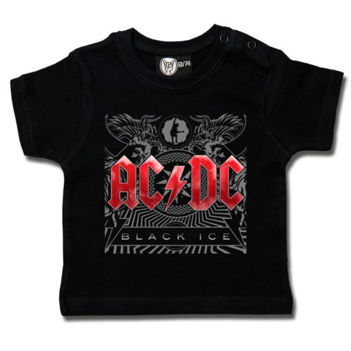 T-shirt AC/DC black ice noir pour bébé