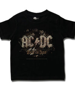 T-shirt ACDC enfant Rock Or Bust noir
