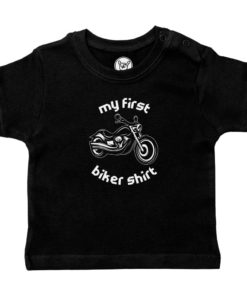 T-shirt bébé My First Biker Shirt noir