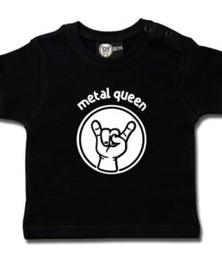 T-shirt bébé Metal Queen noir