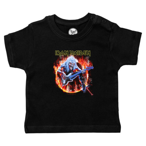 T-shirt Iron Maiden pour bébé (noir) Iron Maiden (Fear Live Flame)