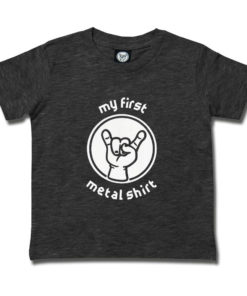 T-shirt rock metal enfant (gris)