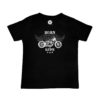 T-shirt moto pour enfant "Born to ride" noir