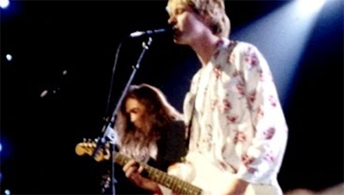 Kurt Cobain et Krist Novoselic du groupe Nirvana