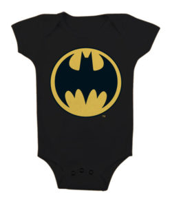 Body Bébé Batman Signal Logo de couleur Noir