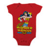 Body Bébé Wonder Woman rouge pour fille