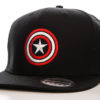Casquette Captain America avec le bouclier étoilé (noire, rouge et blanche)