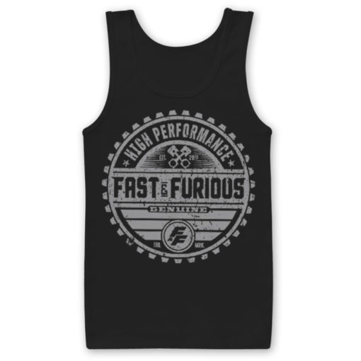 Débardeur Fast & The Furious Genuine Brand de couleur Noir