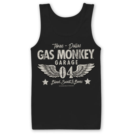 Débardeur Gas Monkey Garage 04-WINGS de couleur Noir