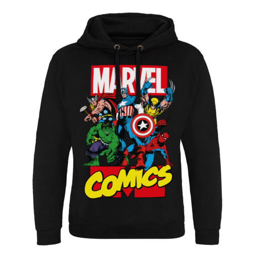 Sweat capuche Marvel Comics Heroes de couleur Noir