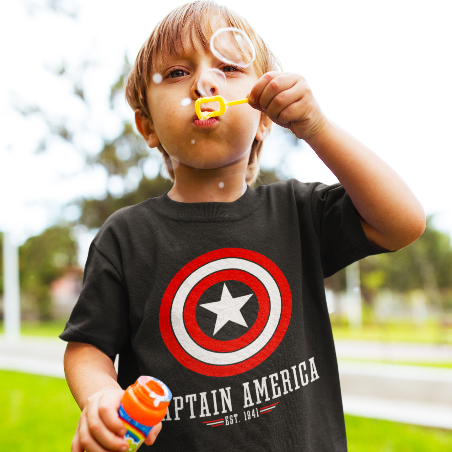 Visiter la boutique MarvelMarvel Garçon Avengers Captain America Montage Symbol T-Shirt 