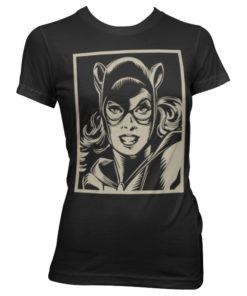 T-Shirt Catwoman pour Femme de couleur Noir