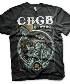 T-Shirt CBGB - Statue of Underground Rock de couleur Noir