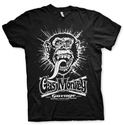 T-Shirt Gas Monkey Garage Explosion de couleur Noir