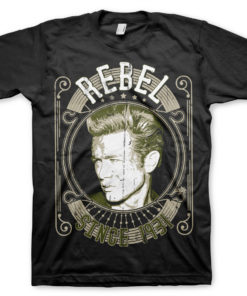 T-Shirt James Dean - Rebel Since 1931 de couleur Noir