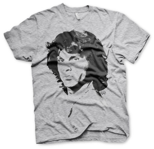 T-Shirt Jim Morrison Portrait de couleur Gris Chiné
