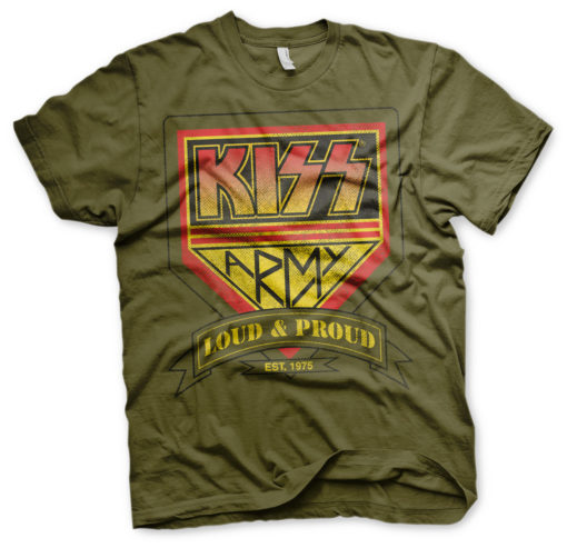 T-Shirt KISS ARMY Kaki