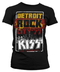 T-Shirt KISS - Detroit Rock City pour Femme de couleur Noir