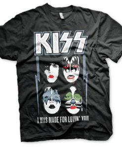 T-Shirt KISS - I Was Made For Lovin' You de couleur Noir