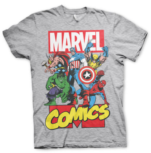 T-shirt Marvel Comics Gris chiné