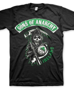T-shirt Sons Of Anarchy Ireland grandes Tailles de couleur Noir