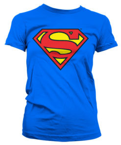 T-Shirt Superman Shield pour Femme de couleur Bleu