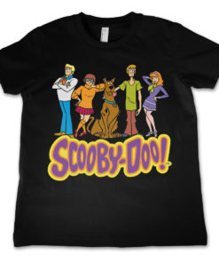 T-Shirt Team Scooby Doo   pour enfant de couleur Noir