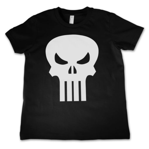 T-Shirt The Punisher Skull  pour enfant de couleur Noir