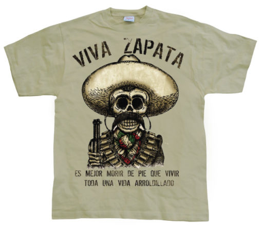 T-shirt Viva Zapata 2 grandes Tailles de couleur Kaki