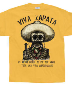 T-shirt Viva Zapata jaune orangé