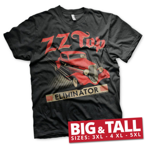 T-shirt ZZ-Top Eliminator grandes Tailles de couleur Noir
