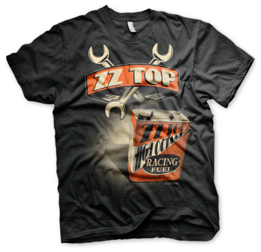 T-Shirt ZZ-Top High Octane Racing Fuel de couleur Noir