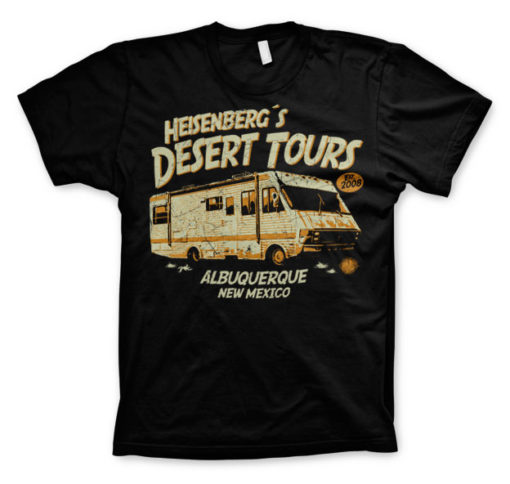 T-Shirt Breaking Bad Heisenberg's Desert Tours noir