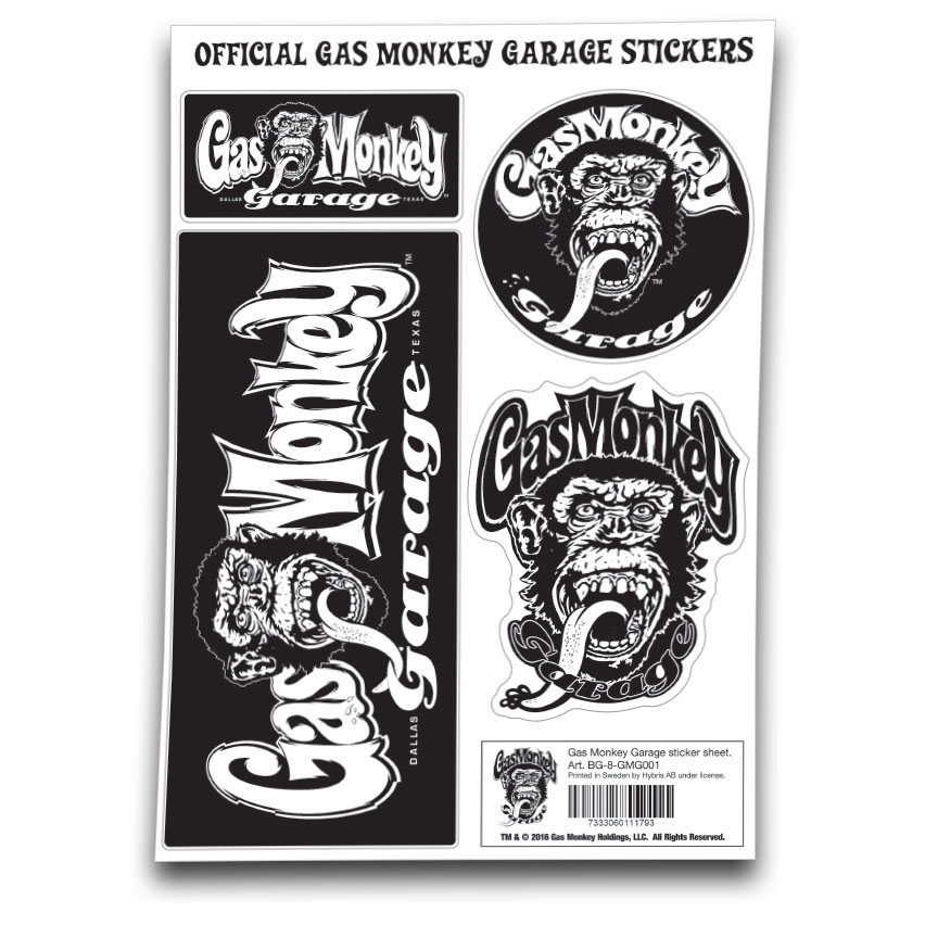 Noir Gas Monkey Garage Officiellement Marchandises sous Licence GYSOT Sweatshirt