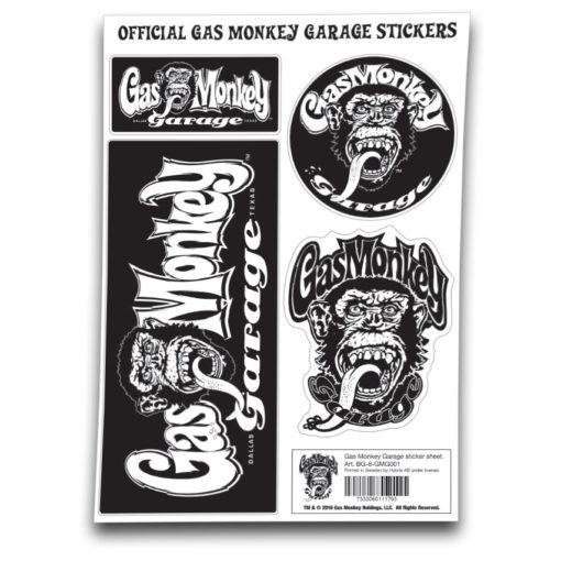Vêtements Gas Monkey Garage Sticker Sheet de couleur