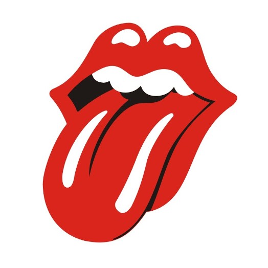 Logo du groupe de rock Les Rolling Stones (la bouche qui tire la langue)