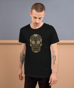 T-shirt avec un crâne mexicain (noir)