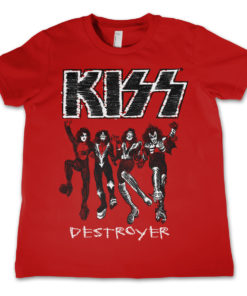 T-shirt Kiss Destroyer pour enfant (couleur rouge)