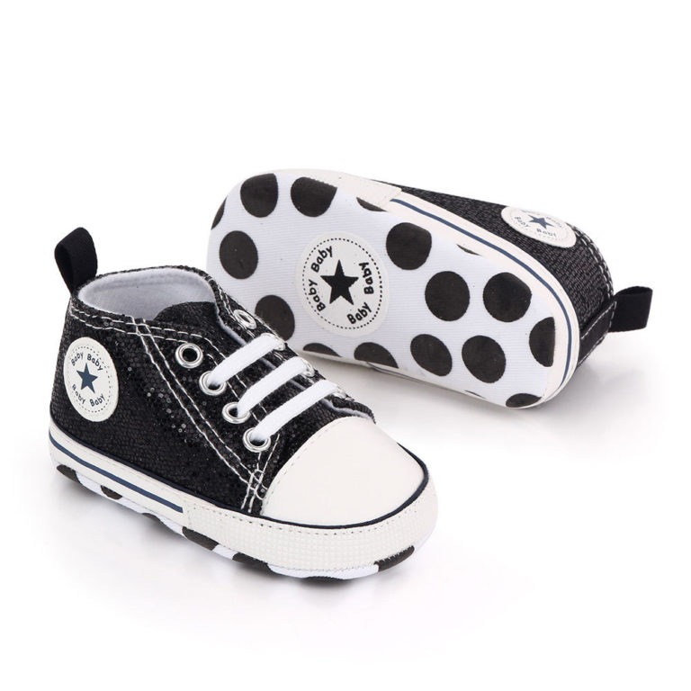 chaussure bebe dore