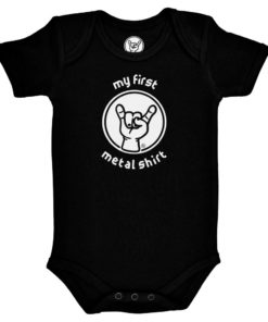 Body bébé rock "my first metal shirt" noir