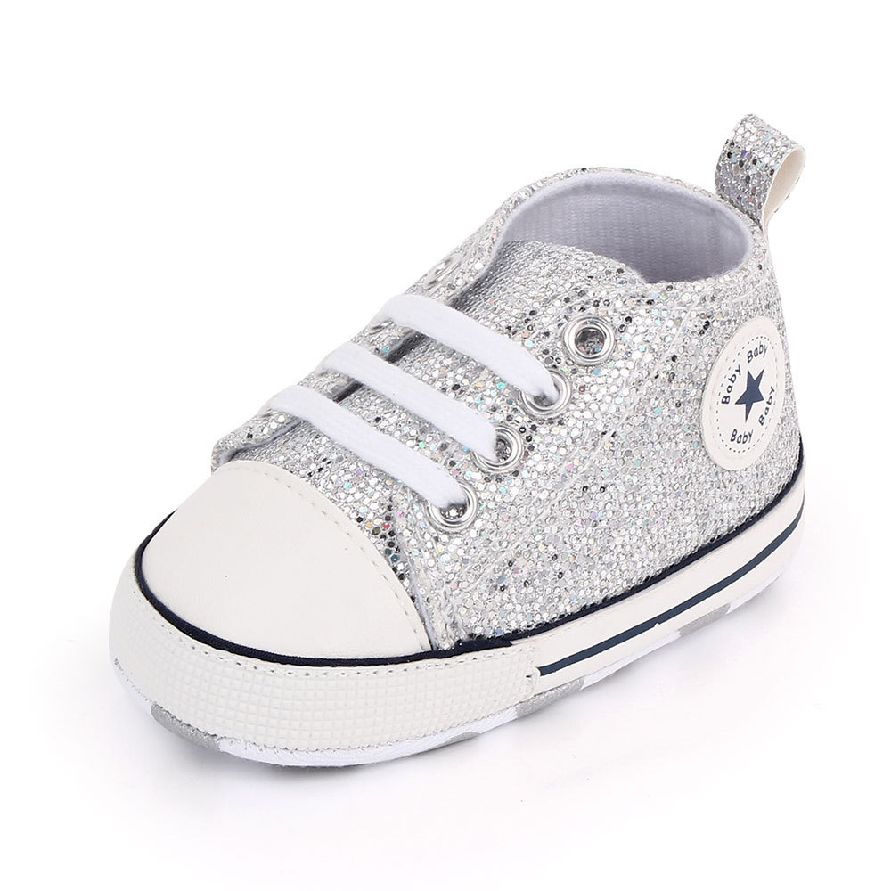 chaussure bebe dore