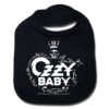 Bavoir Ozzy Osbourne noir pour bébé rock